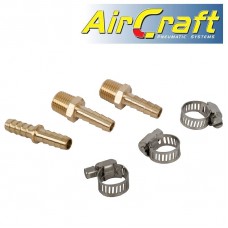 HOSE REPAIR KIT 8MM WITH DOUBLE UNION AND HOSE CLIPS